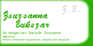 zsuzsanna bukszar business card